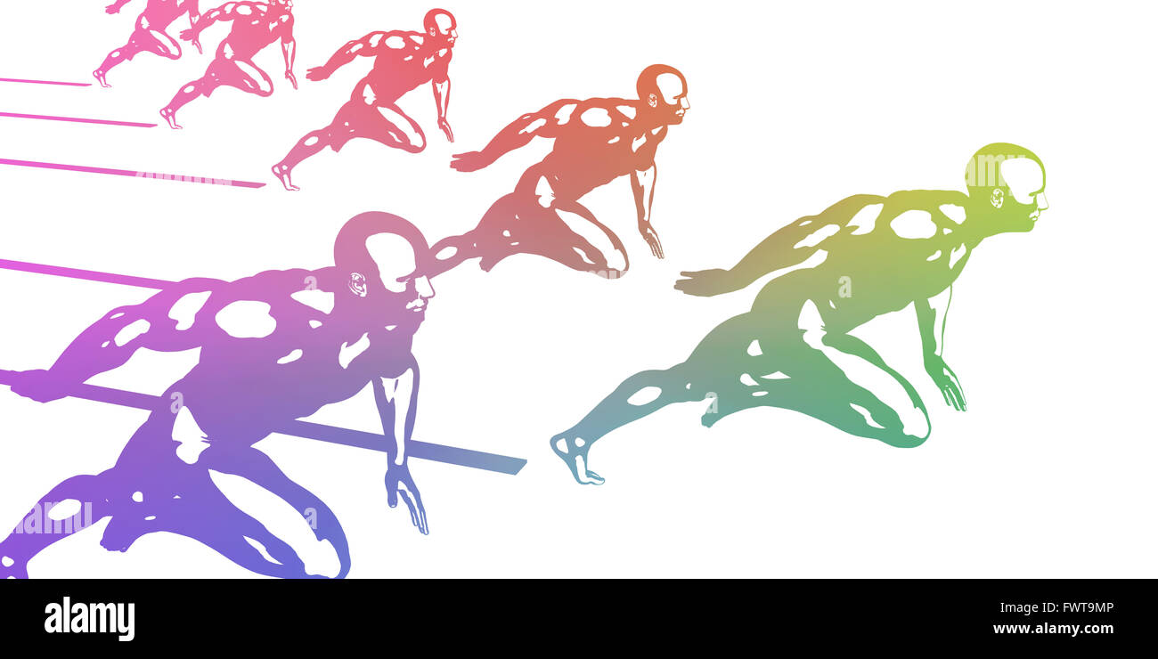 Sports Background with Athletes in Sporting Event Stock Photo Alamy