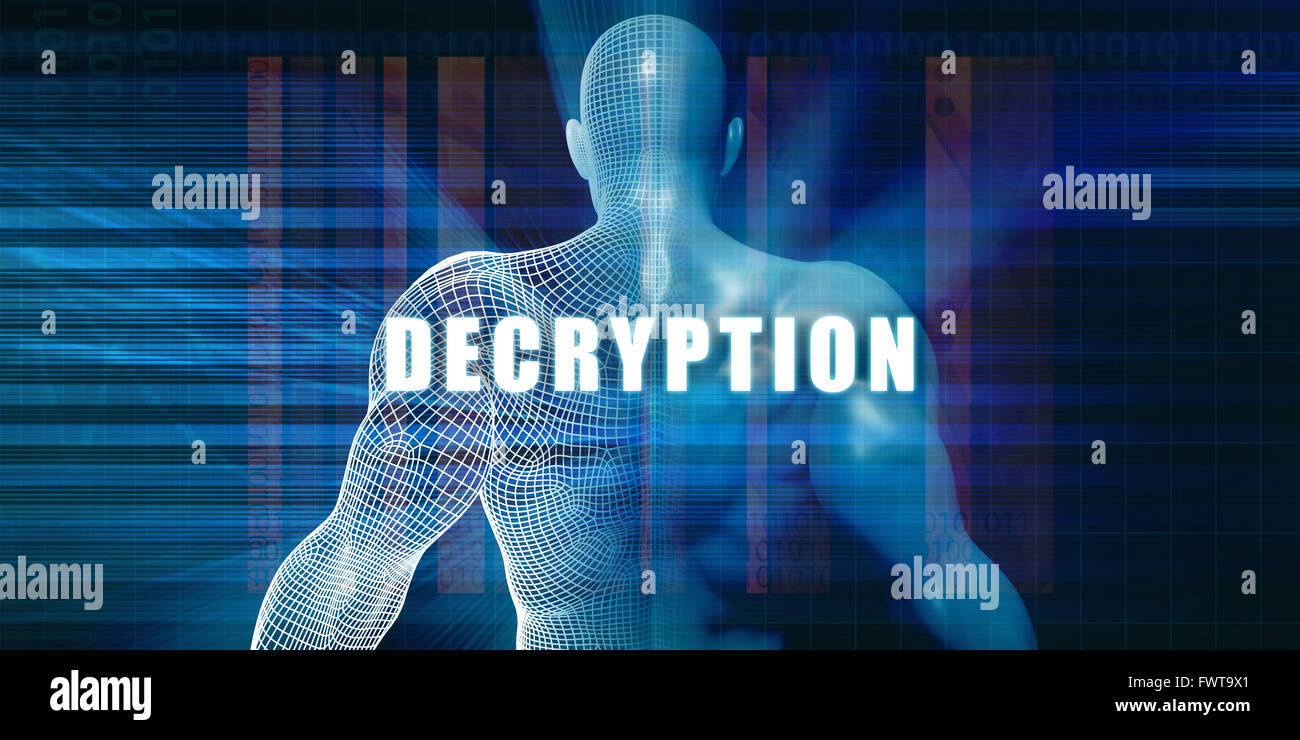 Decryption as a Futuristic Concept Abstract Background Stock Photo