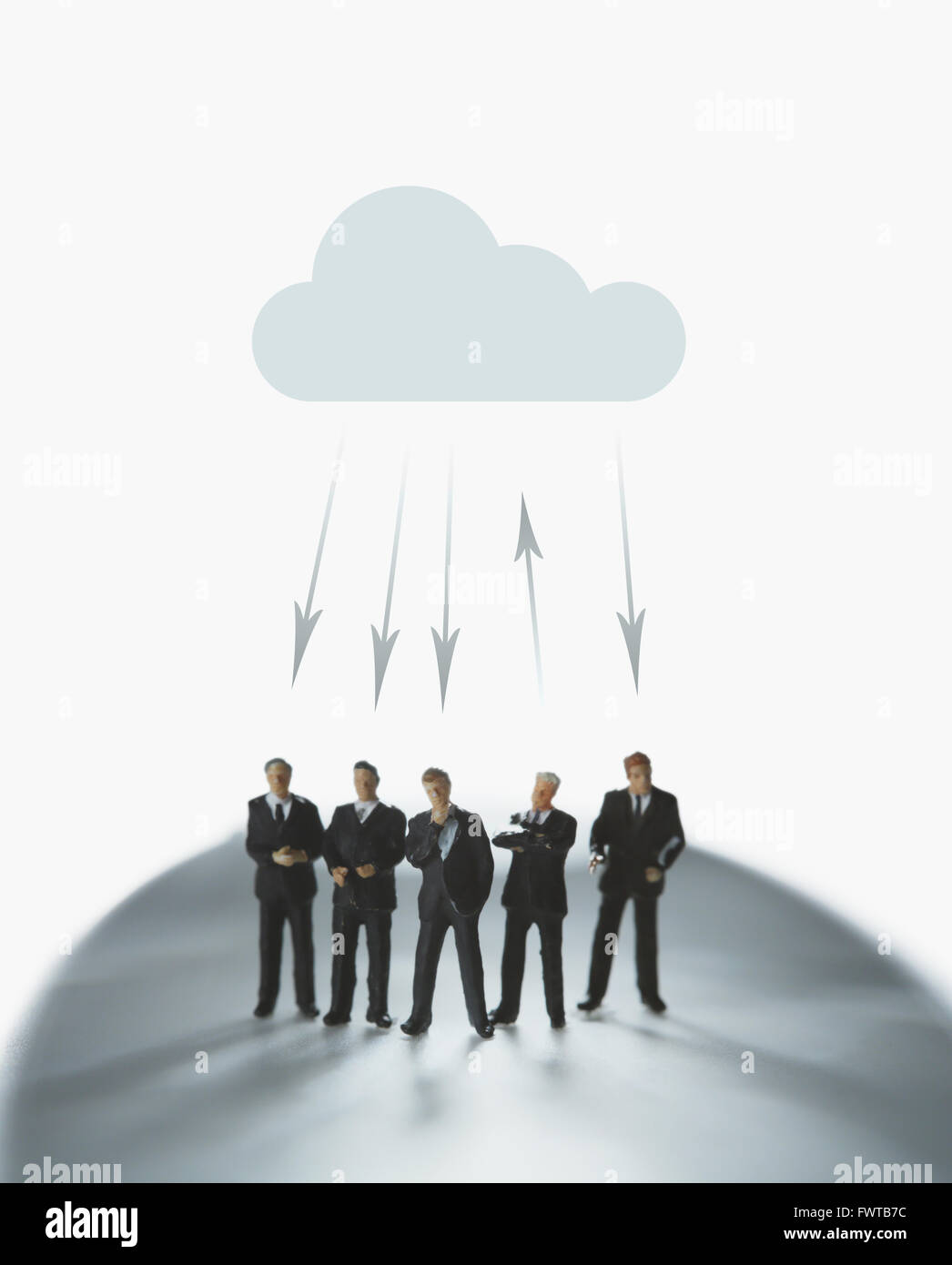 Cloud computing image Stock Photo