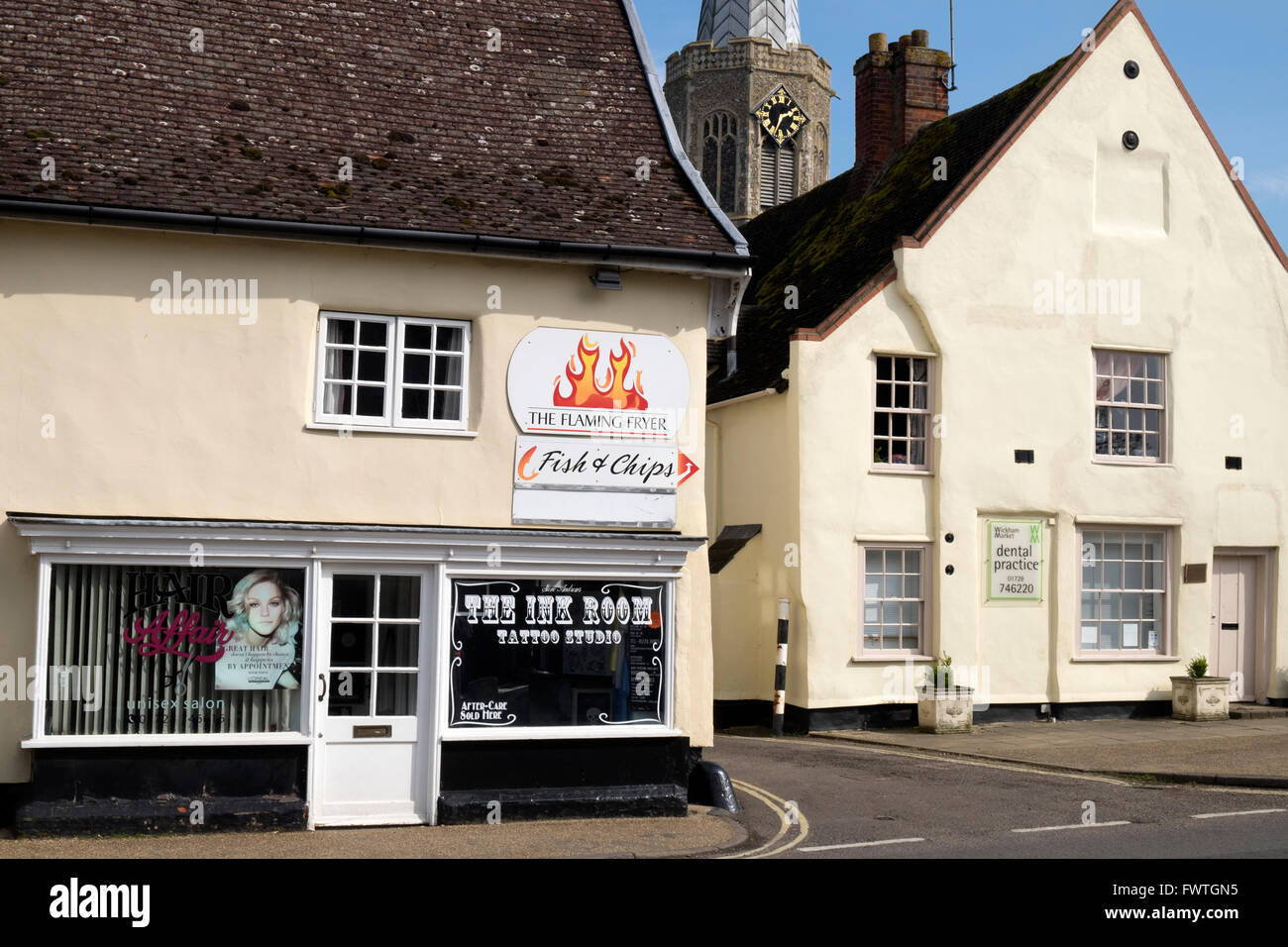 Wickham Market Suffolk UK Stock Photo Alamy