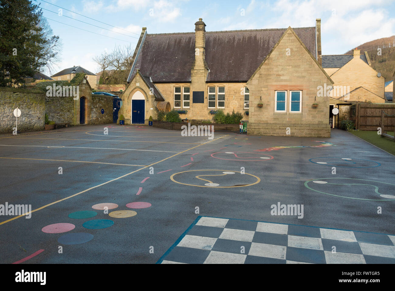 A traditional Victorian village primary school for children aged 5 - 11 years of age Stock Photo