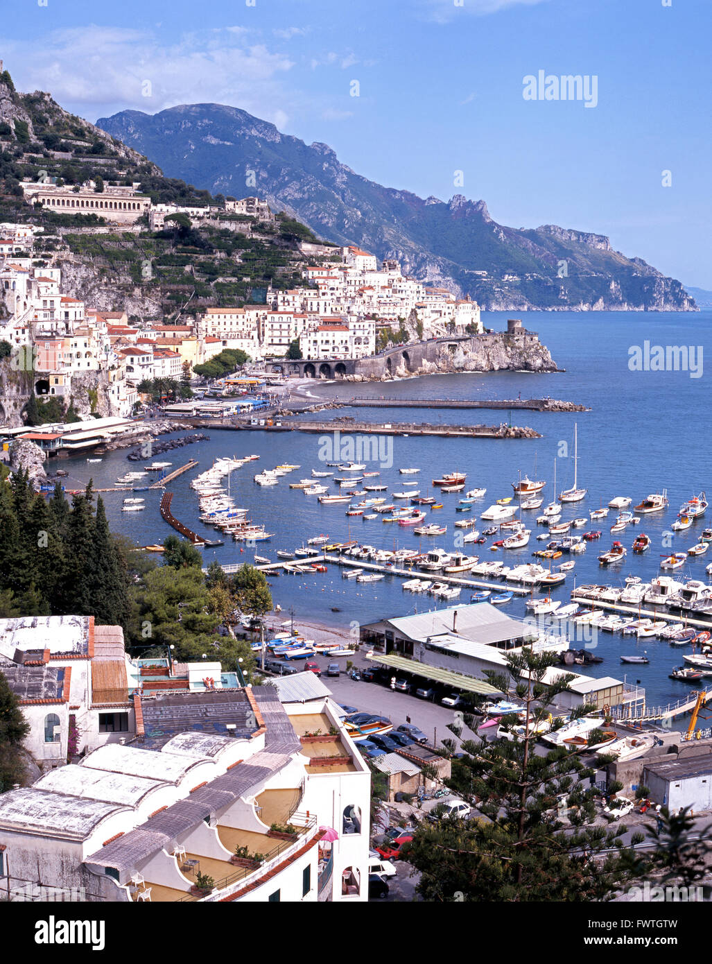 Elevated view town coastline hi-res stock photography and images - Alamy
