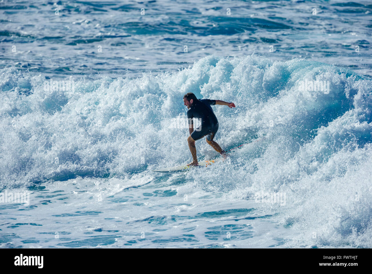 Surfing in Maui Stock Photo Alamy
