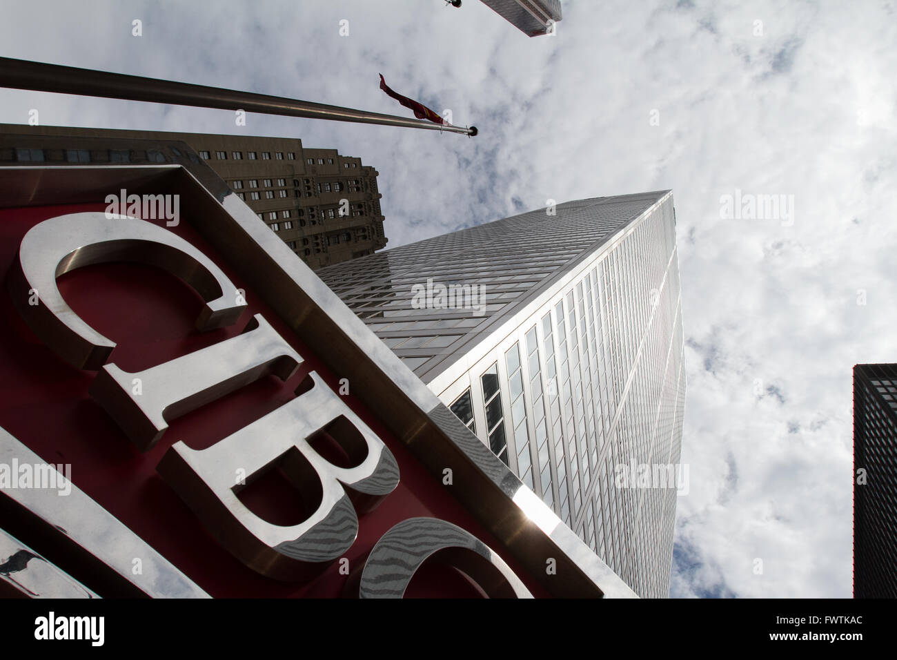 CIBC head office downtown Toronto, Ont., on May 29, 2012 Stock Photo