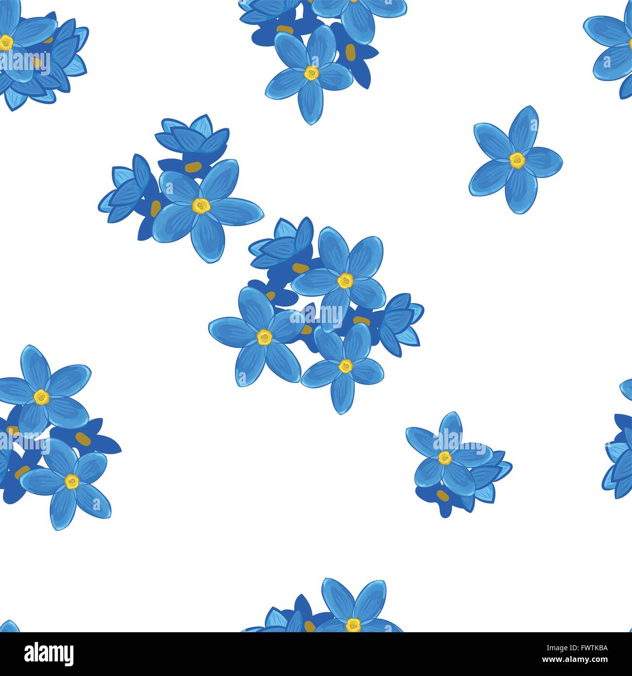 Seamless forget-me-not pattern Stock Vector Image & Art - Alamy