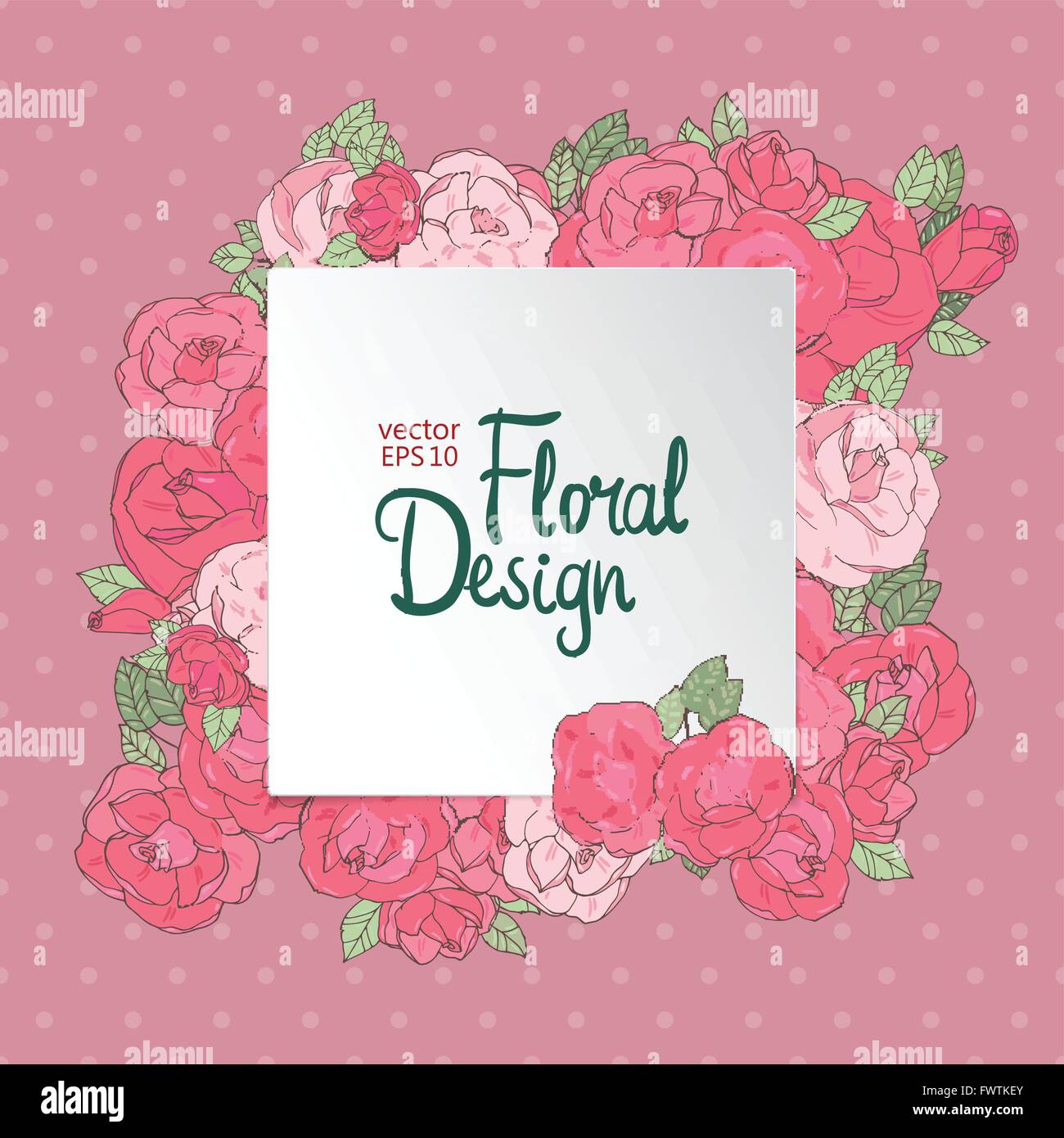 Floral vector frame Stock Vector Image & Art - Alamy