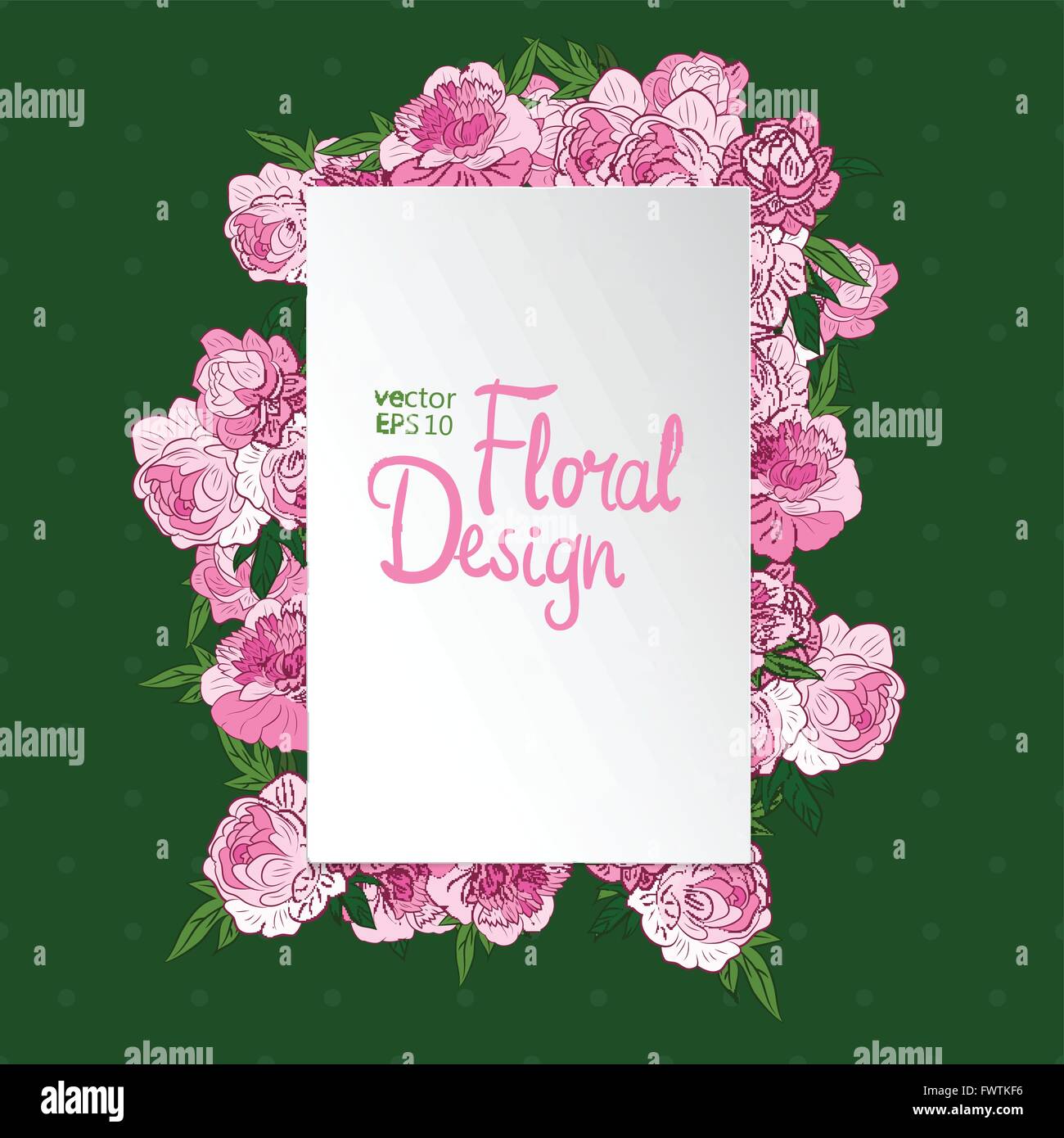 Floral vector frame Stock Vector Image & Art - Alamy