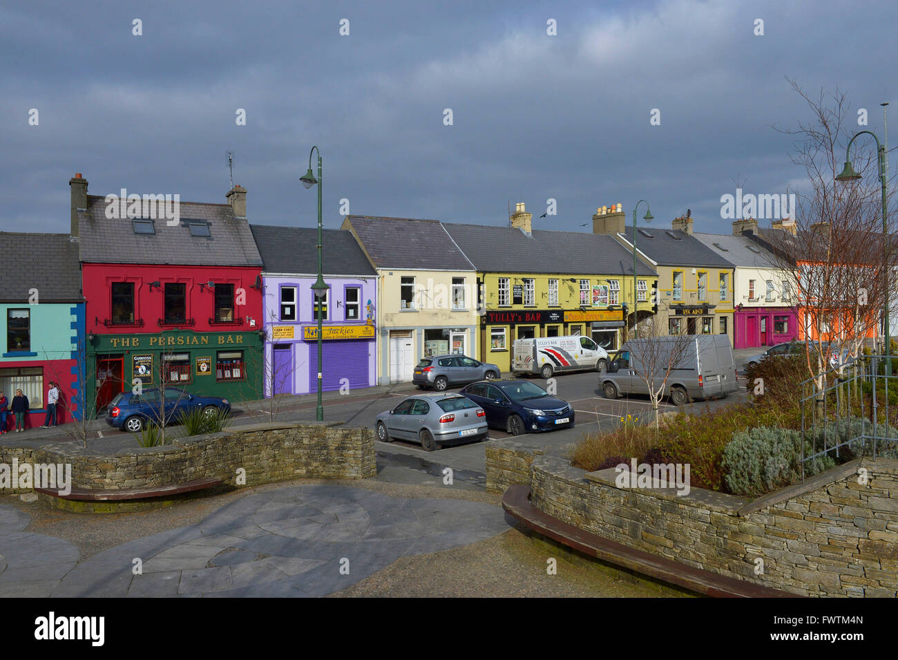 The Diamond, Carndonagh, Inishowen, County Donegal, Ireland Stock Photo