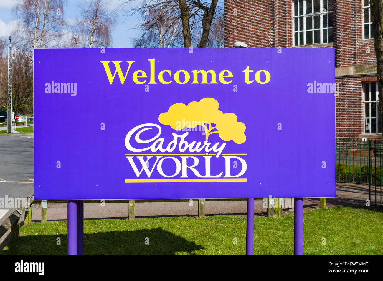 Entrance to Cadbury World, Bournville, Birmingham, West Midlands, UK Stock Photo