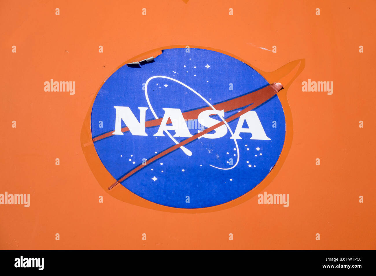 The Peeling NASA Logo On The Douglas F5D Skylancer Jet Flown By Neil  Armstrong Outside His Air And Space Museum In Wapakoneta Stock Photo - Alamy