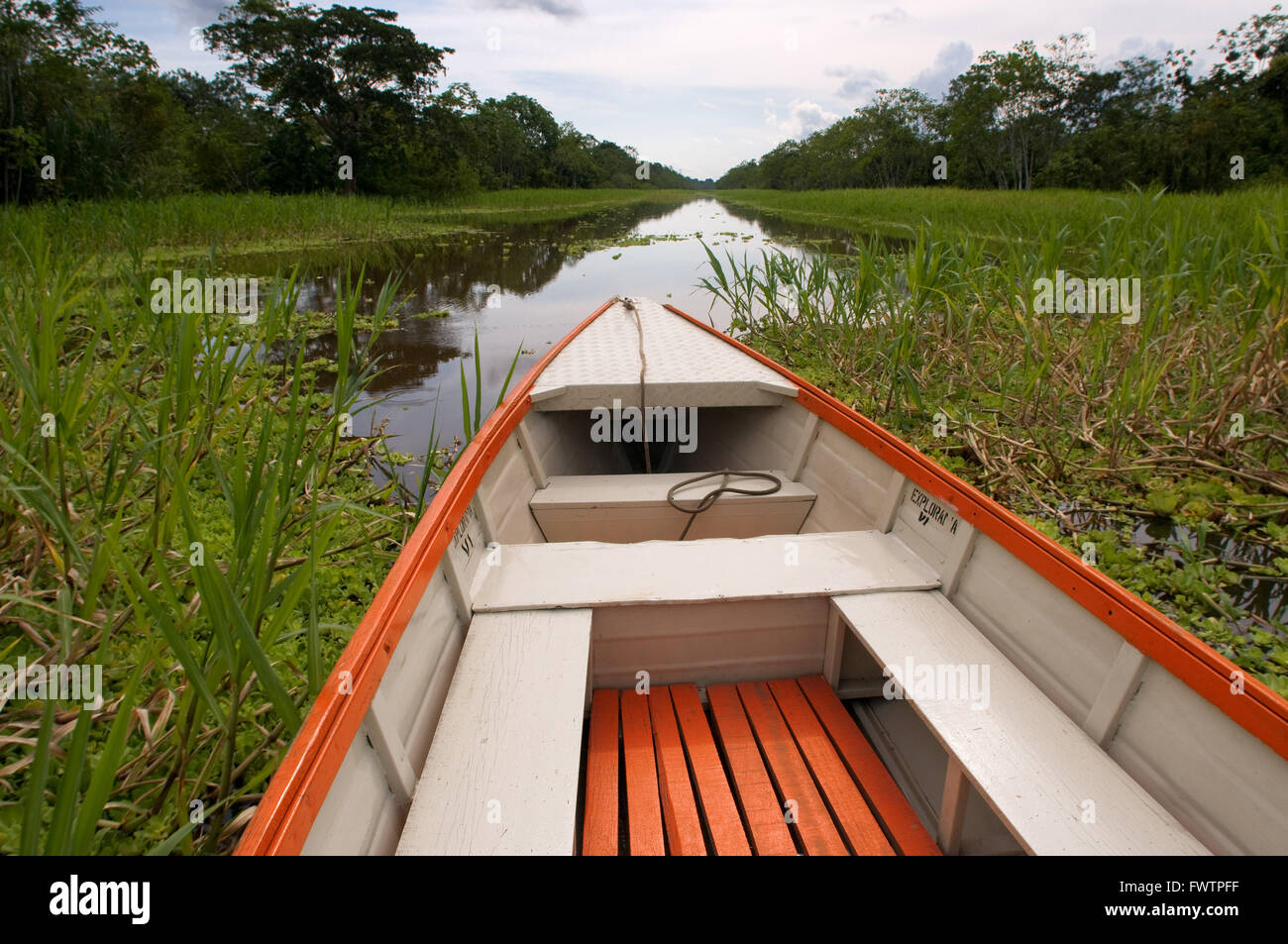 Amazon river boat peru trip hi-res stock photography and images - Alamy
