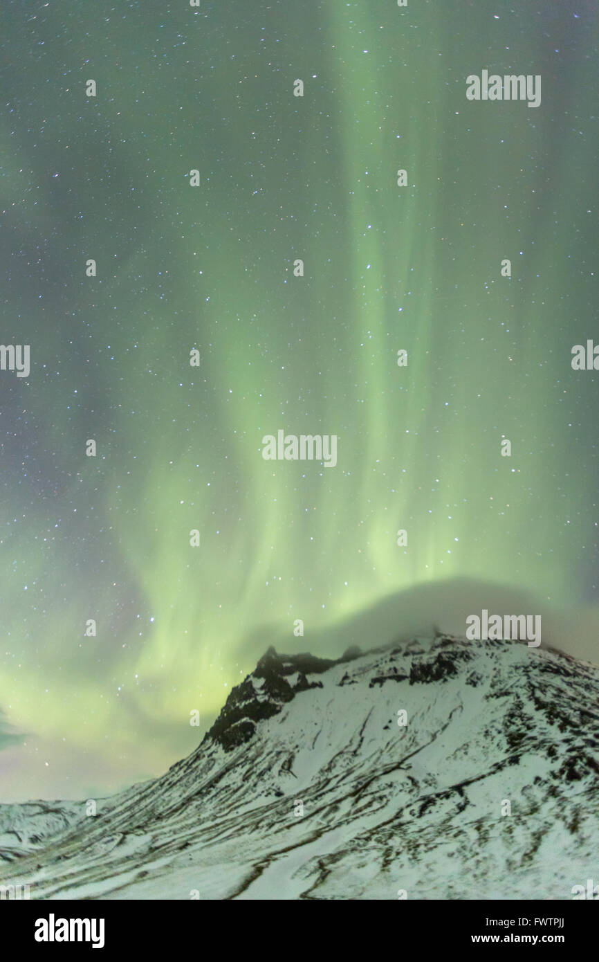 The Northern Light Aurora borealis at Vik Iceland Stock Photo - Alamy