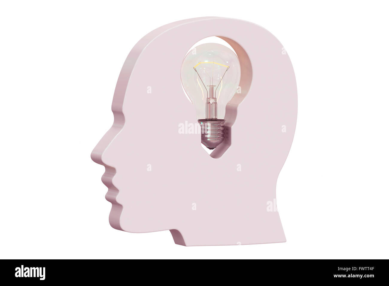 Creative human idea head Cut Out Stock Images Pictures Alamy