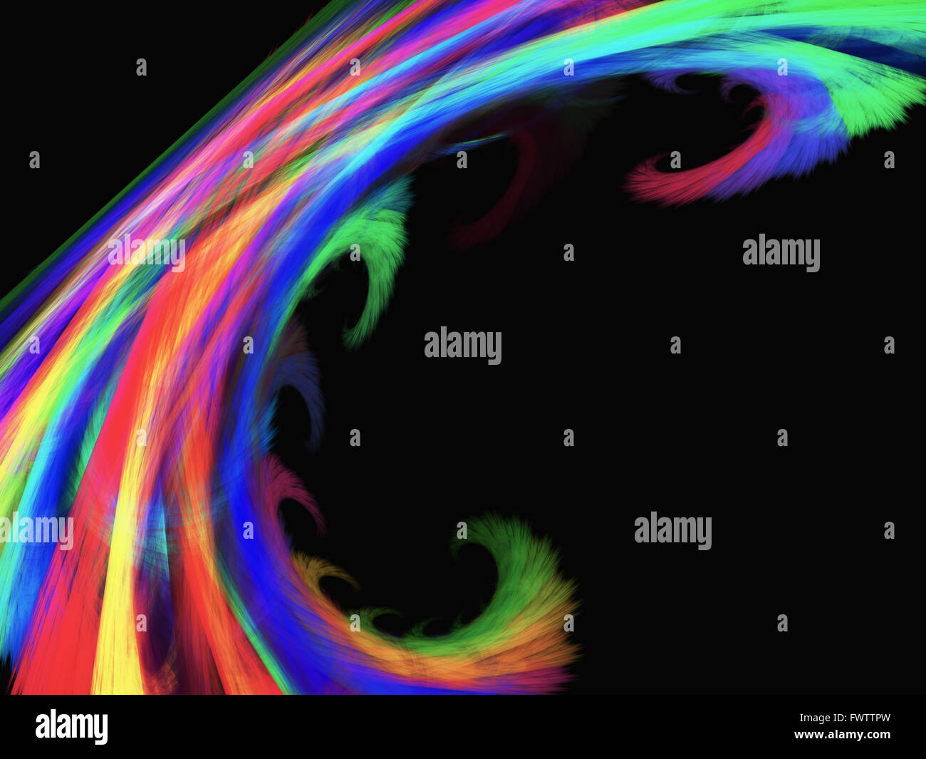 Rainbow colored wave like abstract background Stock Photo - Alamy