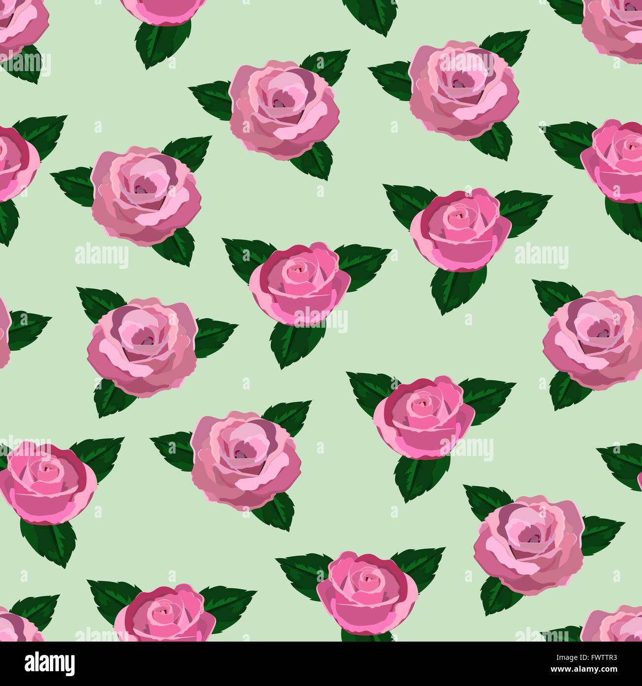 seamless wallpaper pink roses Stock Vector Image & Art - Alamy
