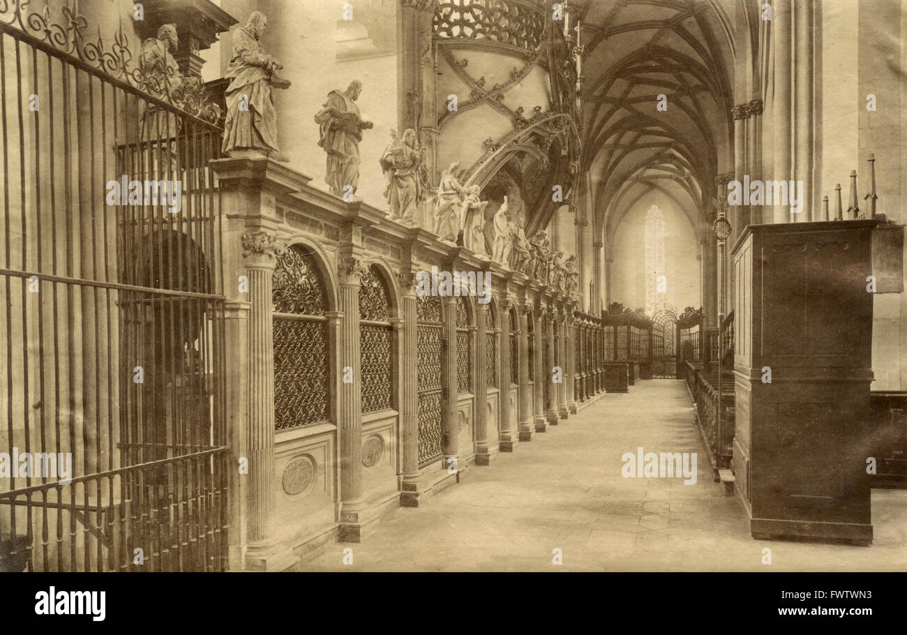 Interior of the Church of St. Ulrich, Augsburg, Germany Stock Photo