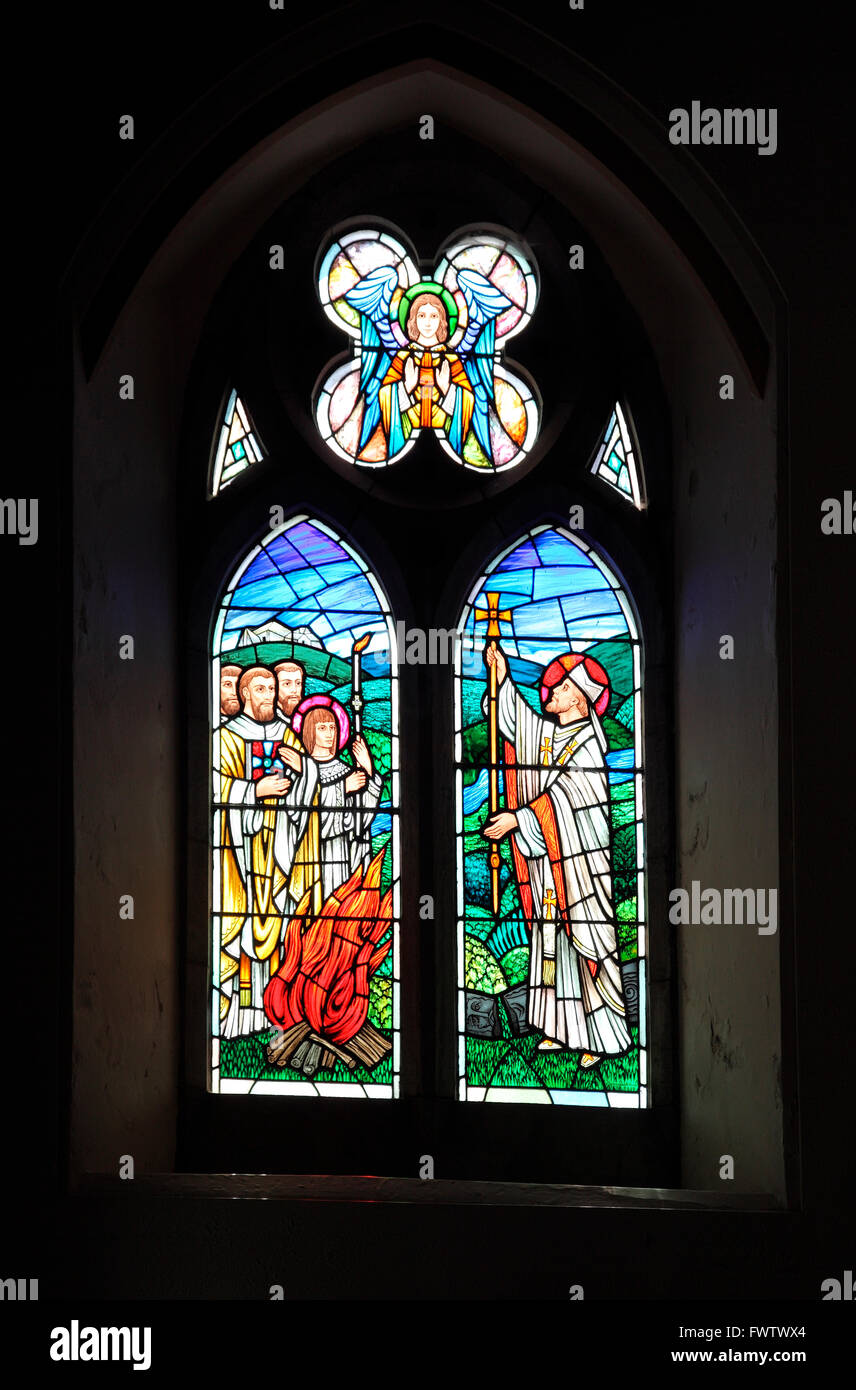 Harry Clarke Studios Stained glass windows in the Chutch of the Immacuate Conception, Kingscourt