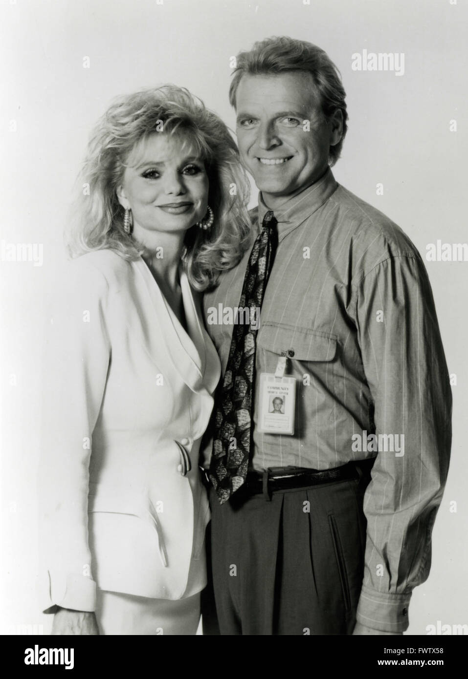 Loni Anderson and David Rasche Nurses in the TV series, USA 1993 Stock Photo
