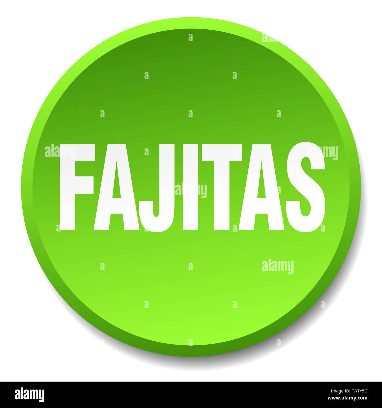 fajitas green round flat isolated push button Stock Photo Alamy
