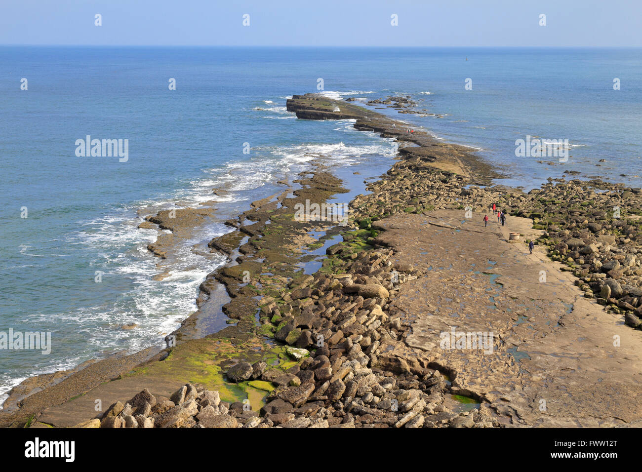 Filey brigg on north yorkshire hi-res stock photography and images - Alamy