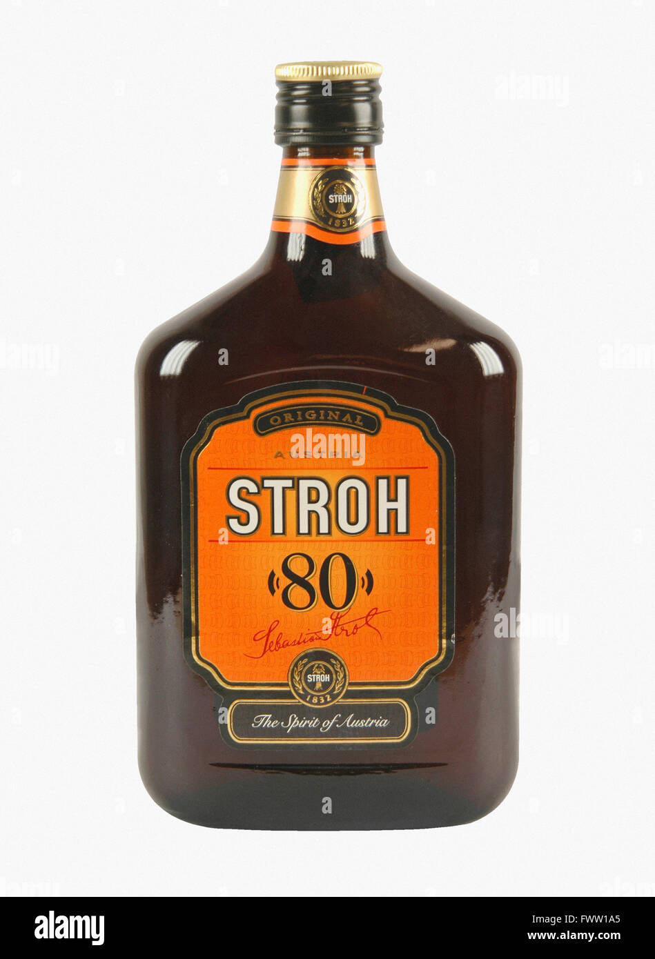 Stroh 80 Rum bottle Stock Photo