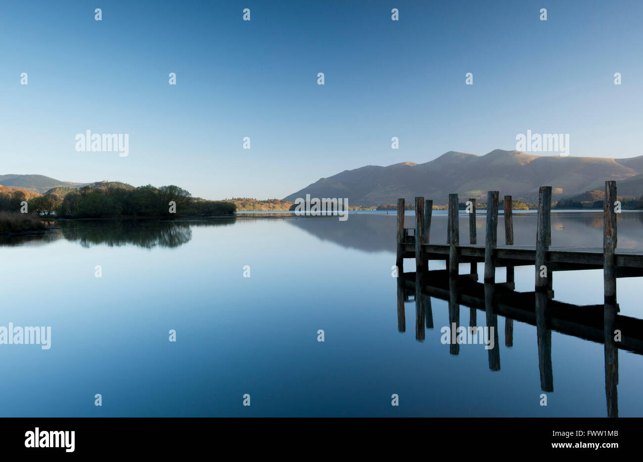 A jetty on Derwent Water at the Ladore Falls Landing, Allerdale