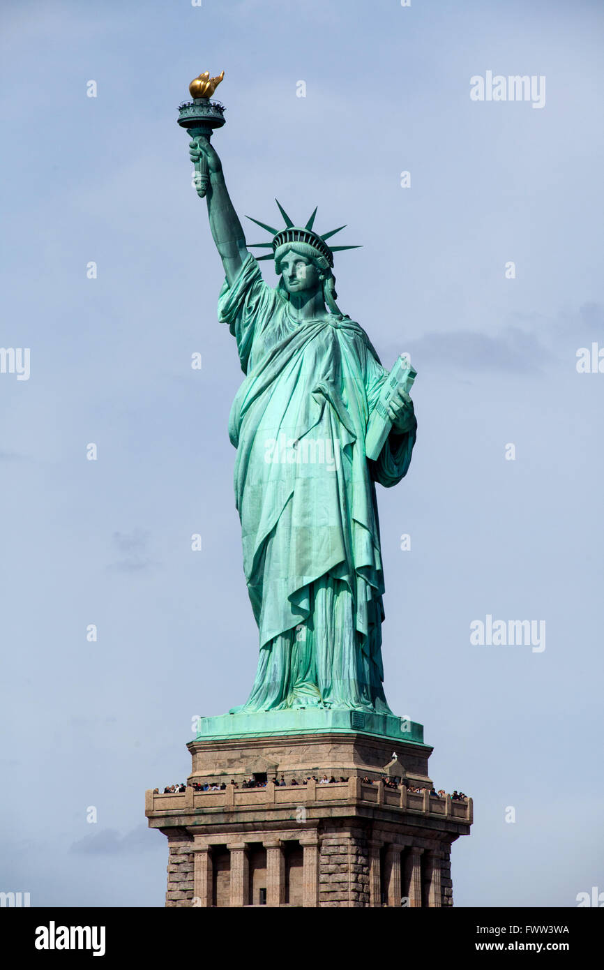 Statue of Liberty photographed from the Staten Island Ferry, New York