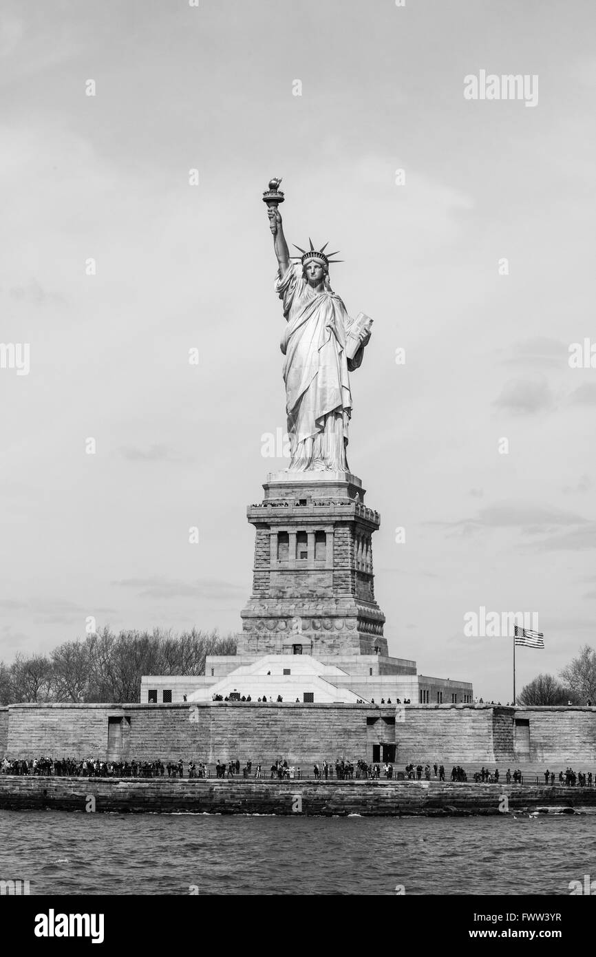 Statue of Liberty photographed from the Staten Island Ferry, New York