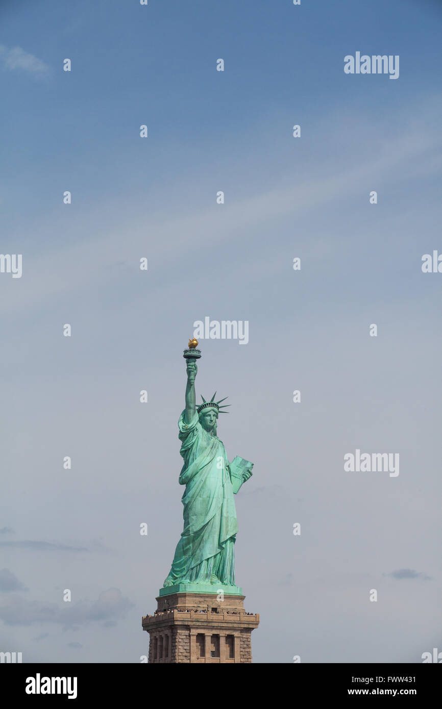 Statue of Liberty photographed from the Staten Island Ferry, New York