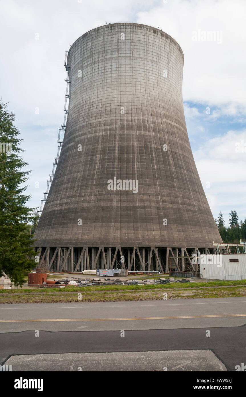 Nuclear cooling tower at Satsop Development Park in Grays Harbor County