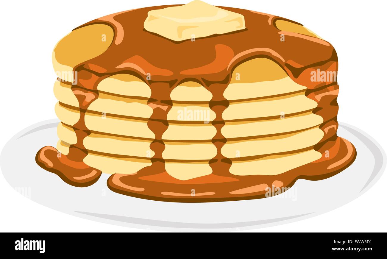 Pancake Stock Vector