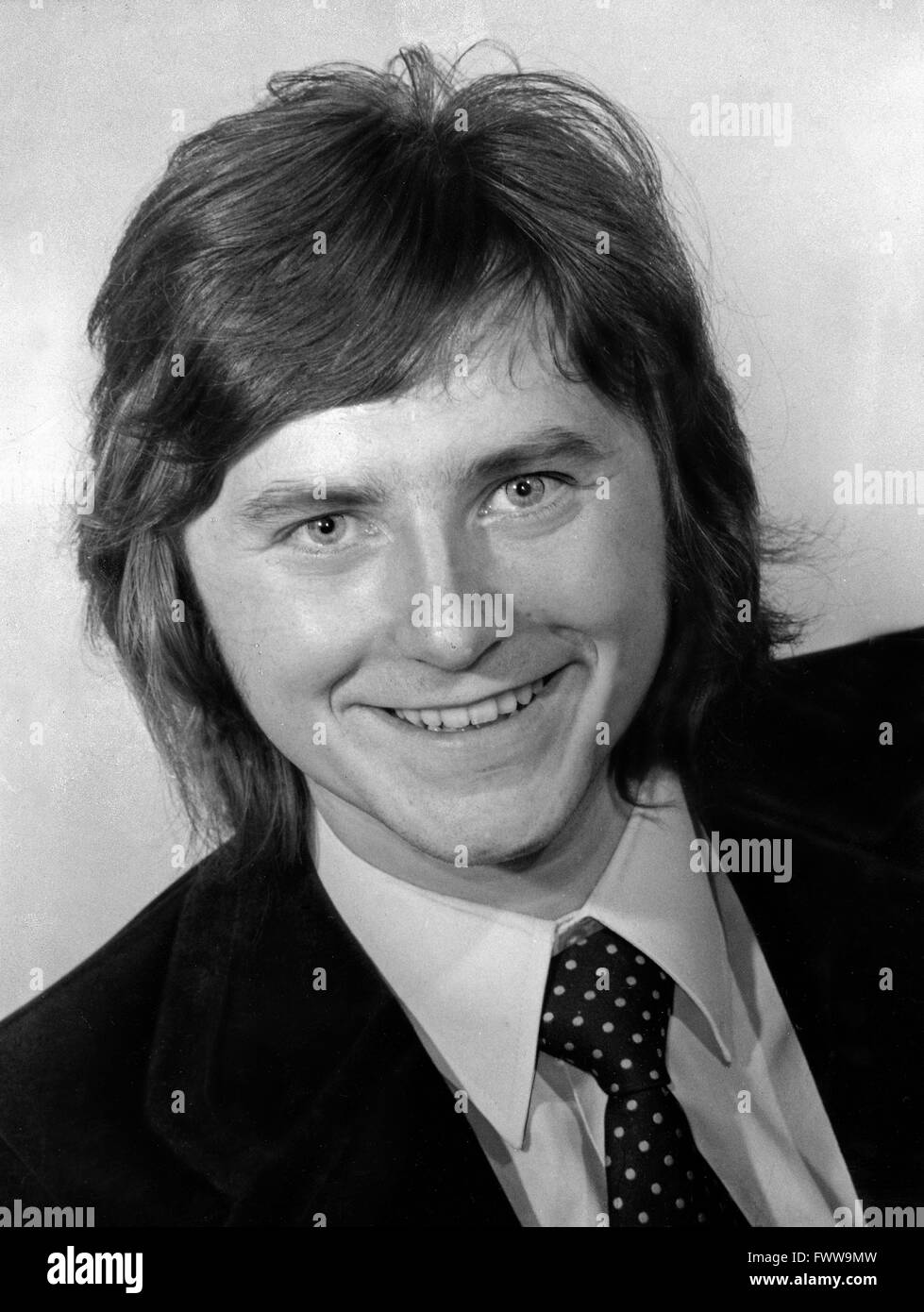 Deutscher Schlagersänger Hans Jürgen Beyer, Deutschland 1970er Jahre. German schlager singer Hans Juergen Beyer, Germany 1970s. Stock Photo