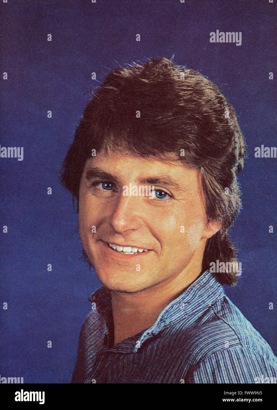 Deutscher Schlagersänger Hans Jürgen Beyer, Deutschland 1980er Jahre. German schlager singer Hans Juergen Beyer, Germany 1980s. Stock Photo