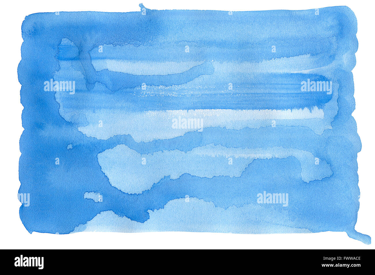Abstract hand drawn watercolor background isolated on white Stock Photo ...