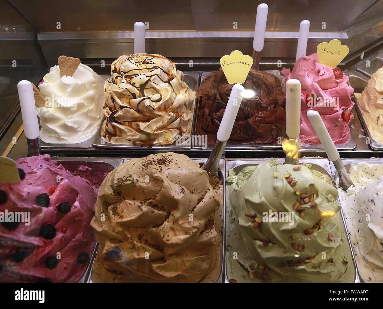 Toscana,Italy: ice cream,gelato Stock Photo