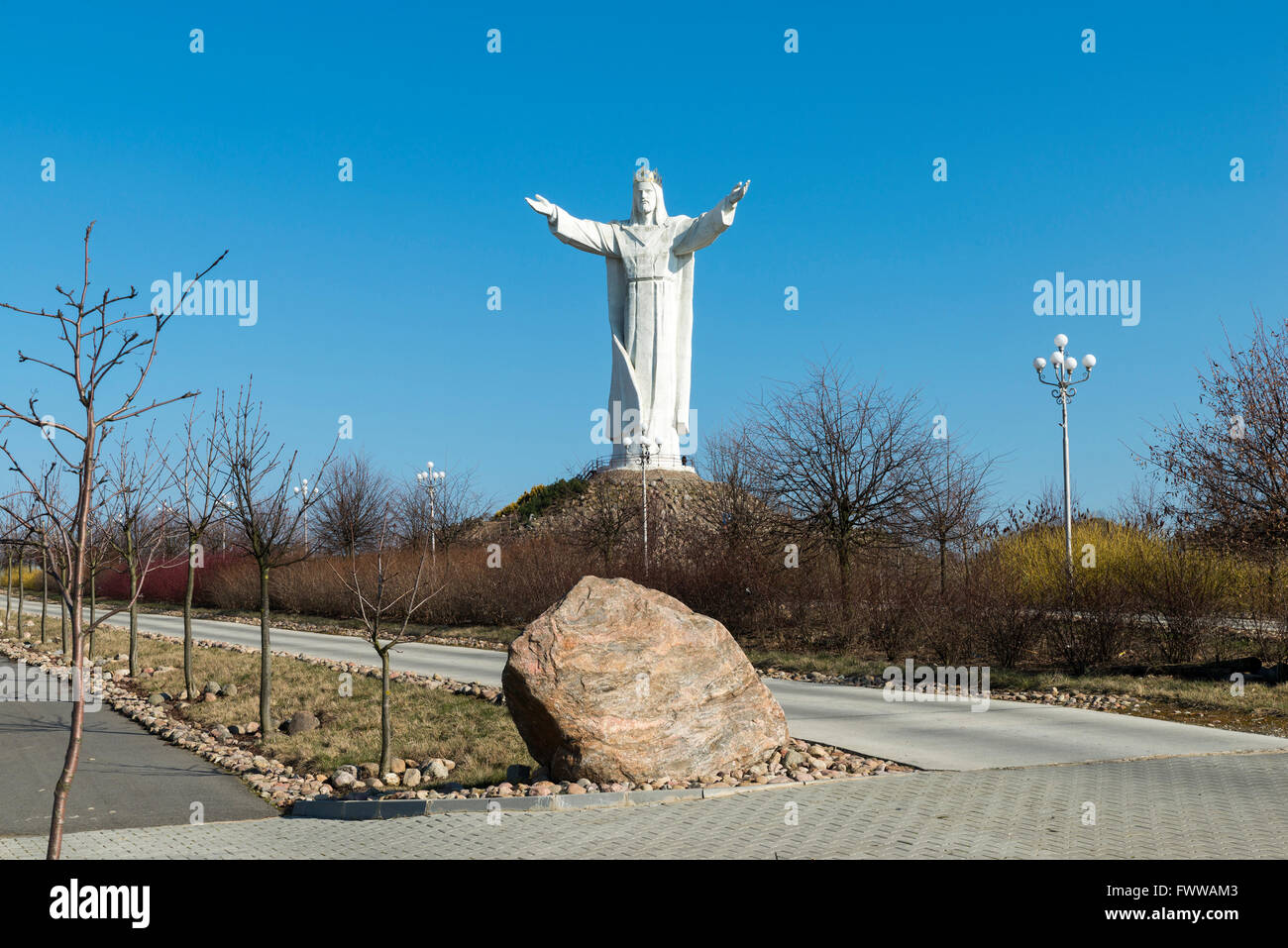 Christ the King, the world's largest statue of Jesus, Swiebodzin, Lubusz Voivodeship, in western