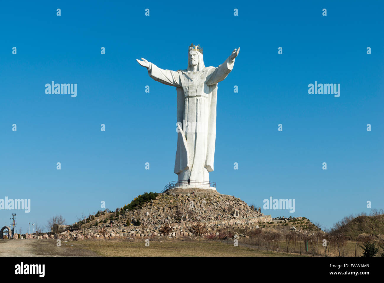 Christ the King, the world's largest statue of Jesus, Swiebodzin, Lubusz Voivodeship, in western