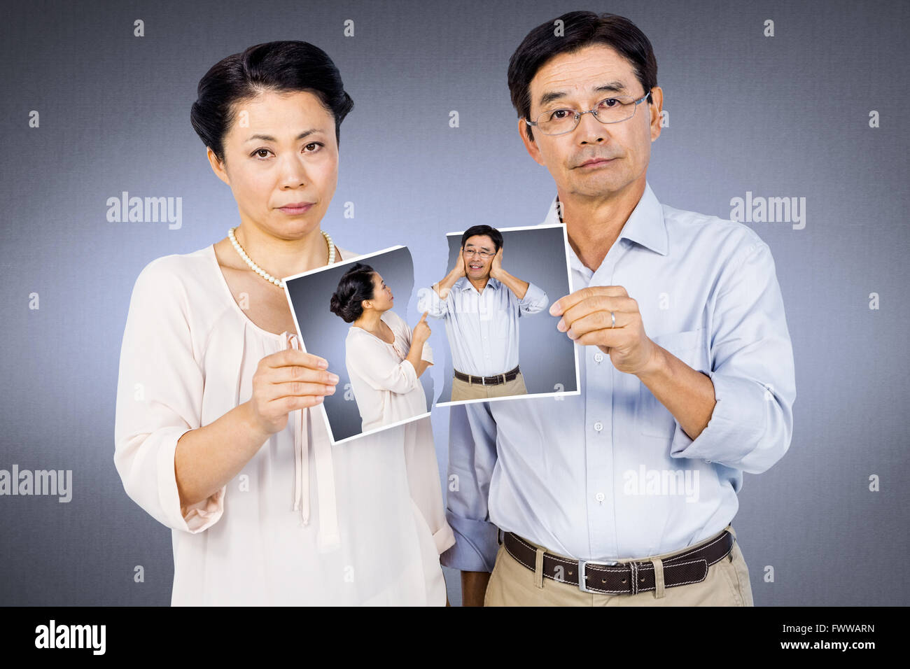 Black senior asian couple hi-res stock photography and images - Alamy
