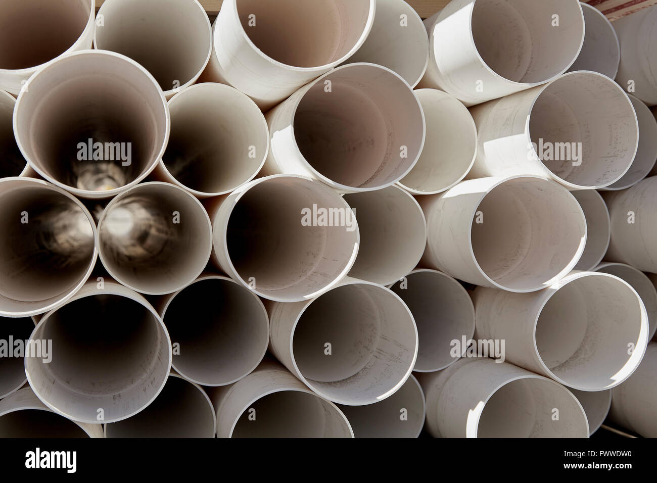 plastic pipe tubing abs pvc for building construction industry Stock