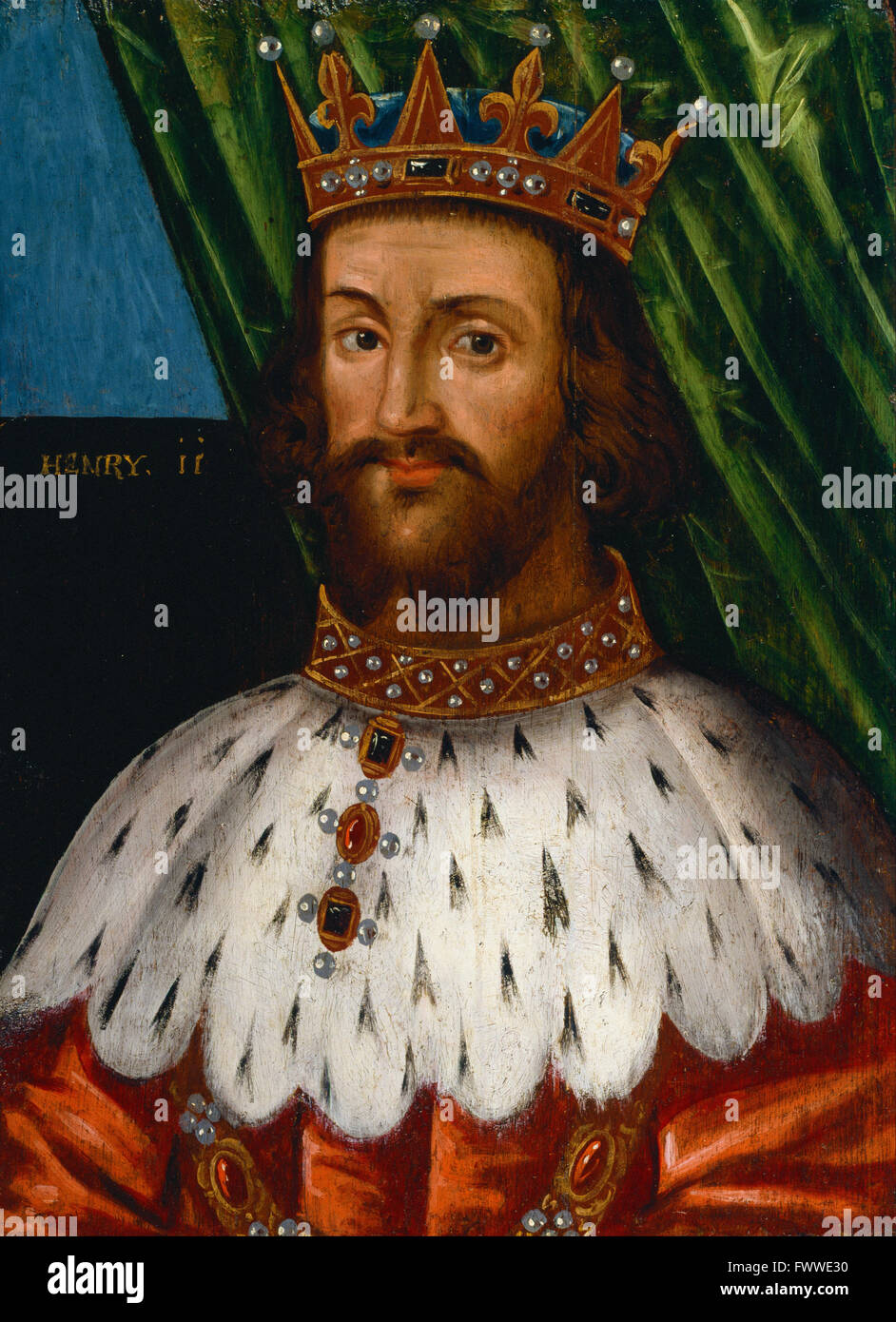 British - Henry II - Portrait Stock Photo