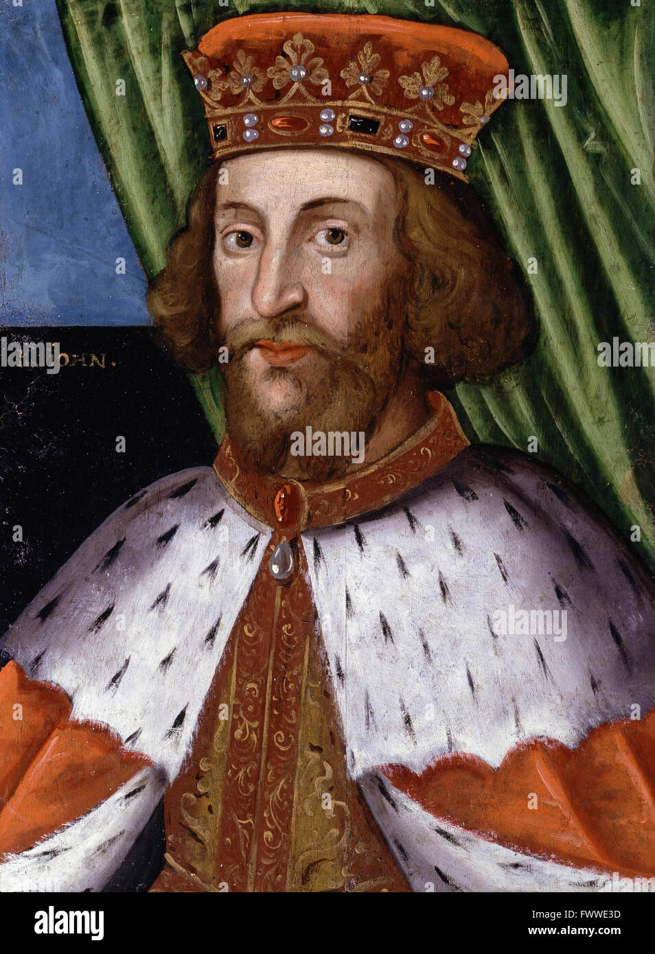 British - King John - Portrait Stock Photo