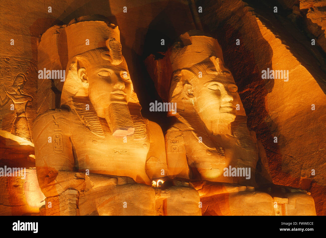 Colossal Statues of Ramesses II and the Great Temple, Abu Simbel, Egypt