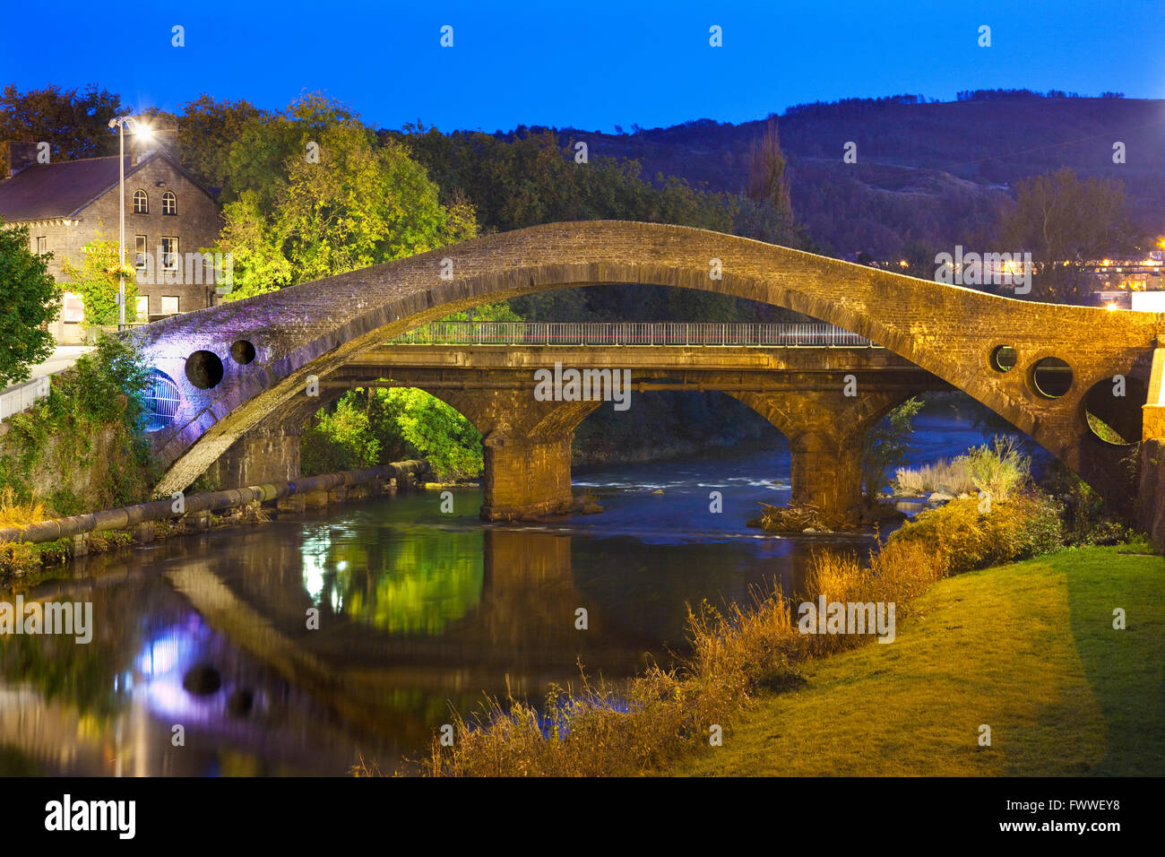 Pontypridd Bridge, Pontypridd, Wales, U.K Stock Photo 101978780 Alamy