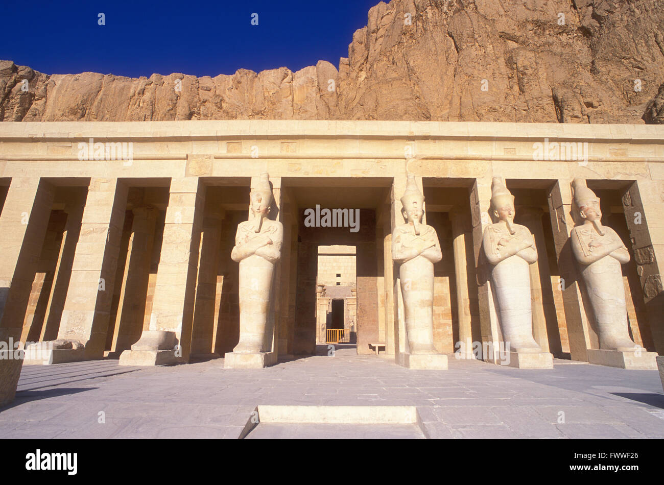 The Mortuary Temple Of Hatshepsut, Egypt Stock Photo