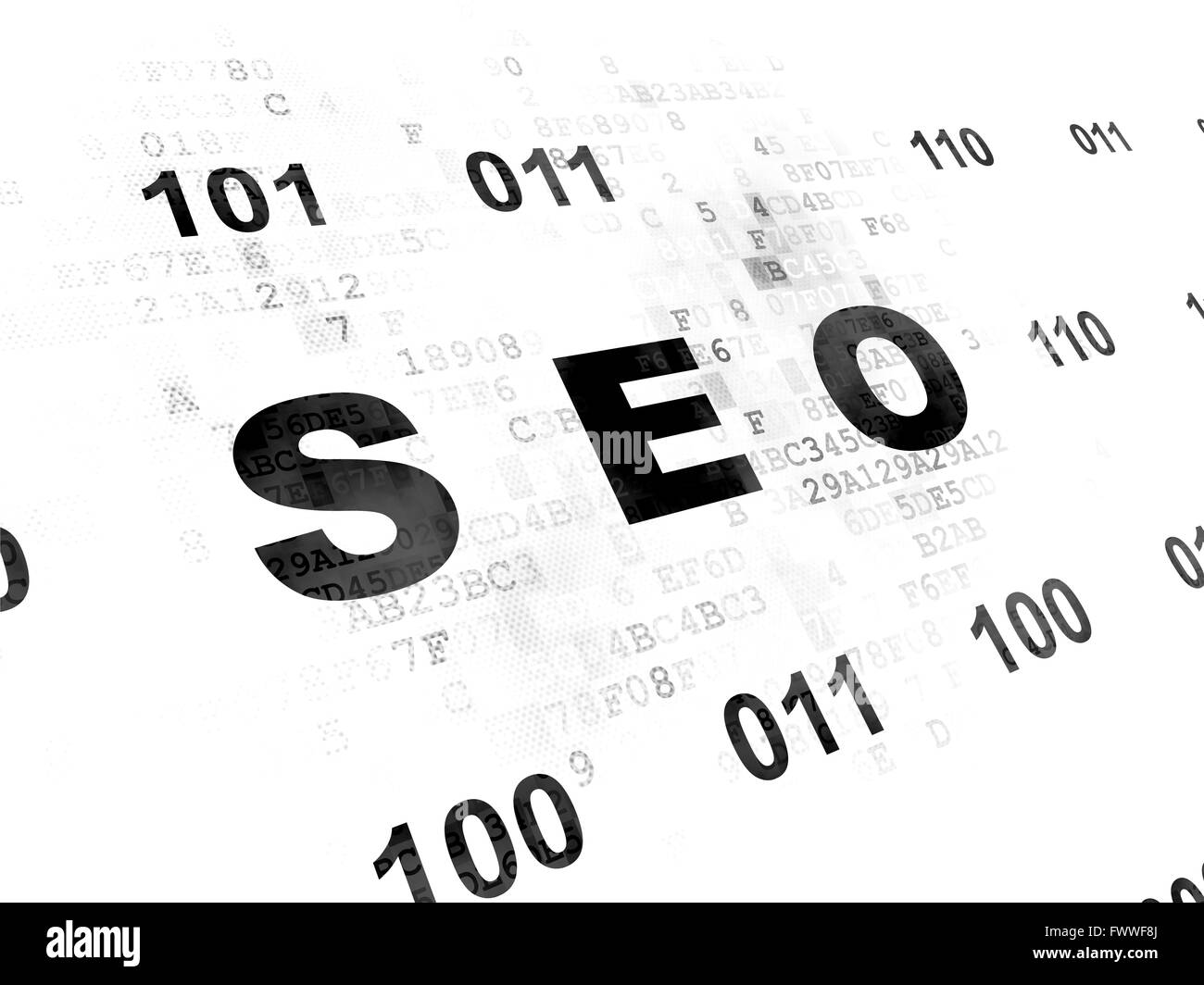 Web development concept: SEO on Digital background Stock Photo - Alamy