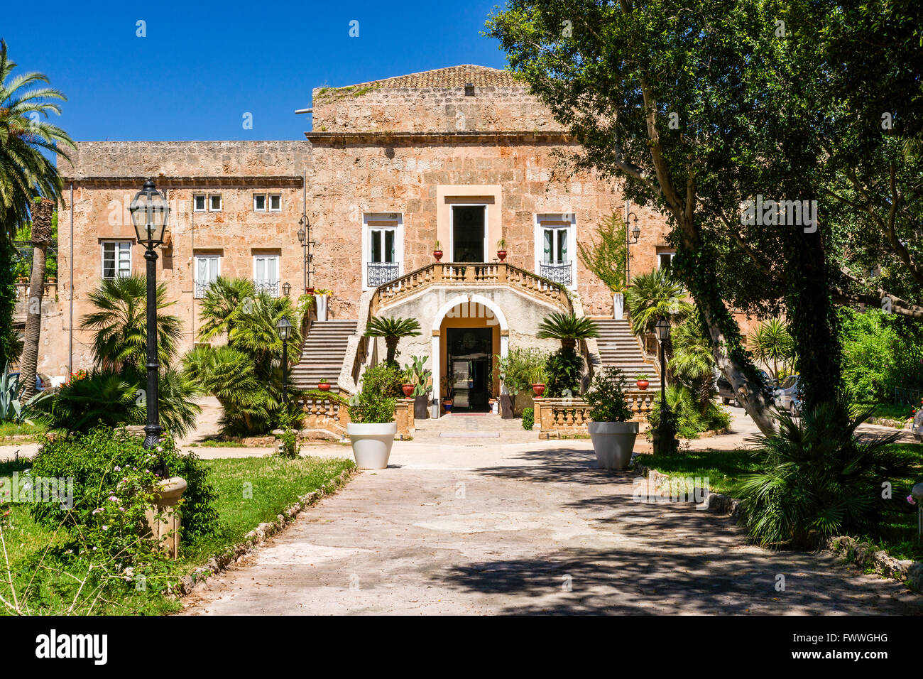 Villa Boscogrande, location of The Leopard or Il Gattopardo by Luchino Visconti, Palermo, Province of Palermo, Sicily, Italy Stock Photo