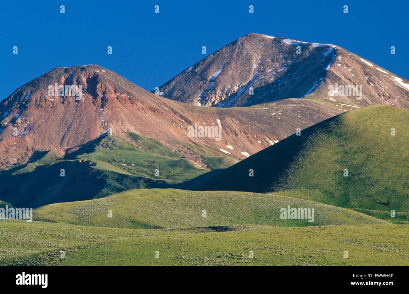 lima peaks in the beaverhead range near lima, montana Stock Photo