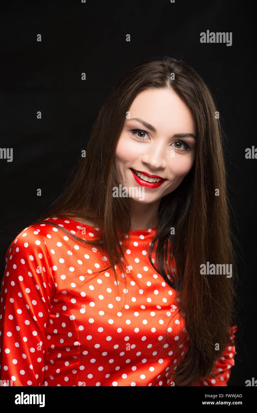 Fashion retro girl Stock Photo Alamy