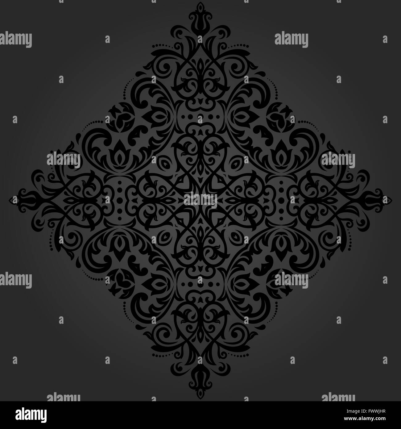 Damask Oriental Pattern Stock Photo Alamy