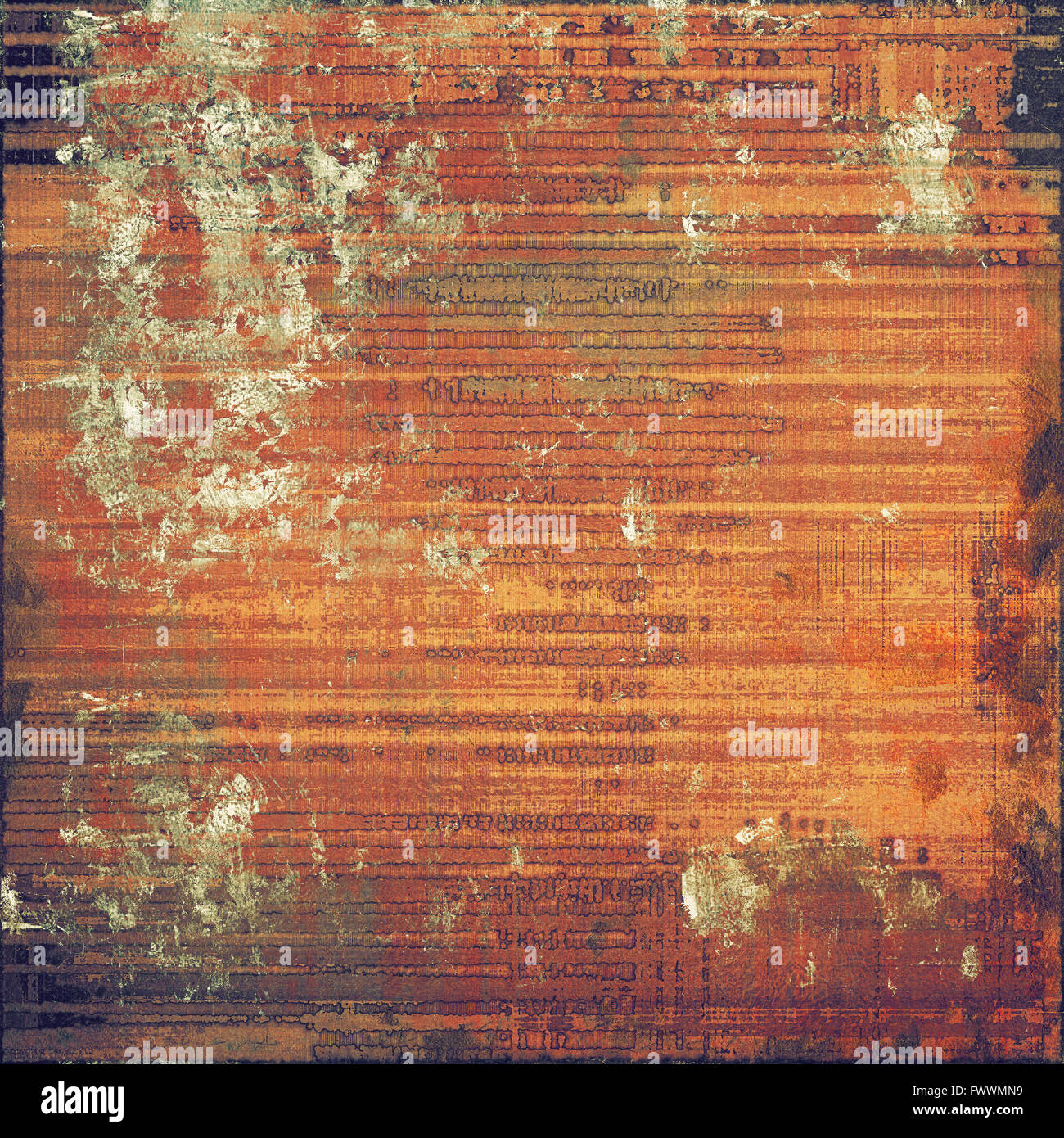 Old and weathered grunge texture. With different color patterns: yellow ...